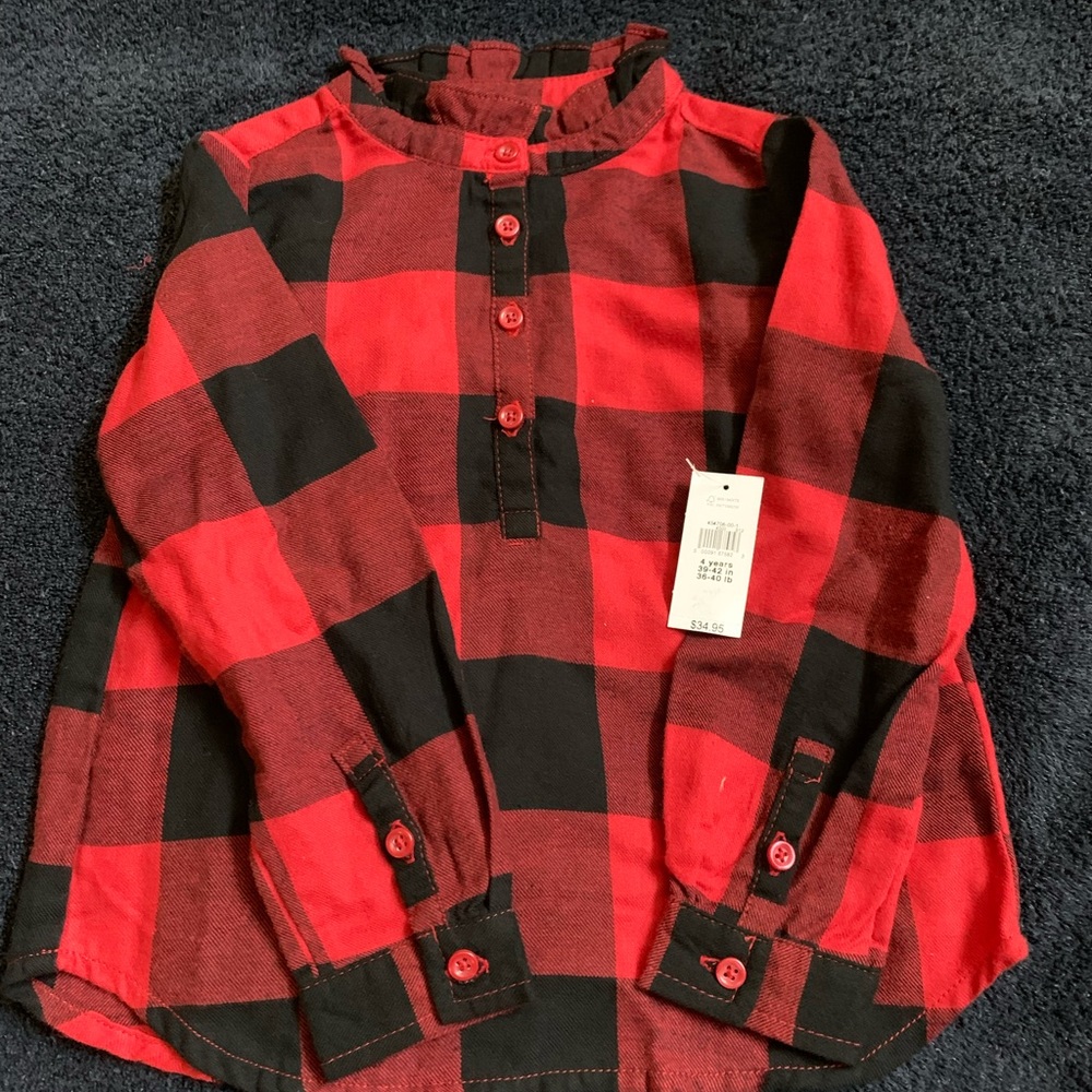 GAP 💯 percent cotton flannel long sleeve top!